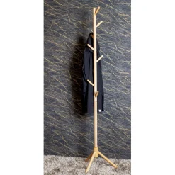 Porte manteau en bois et 8 crochets