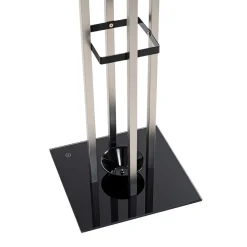 Porte manteau Maden pied verre trempé