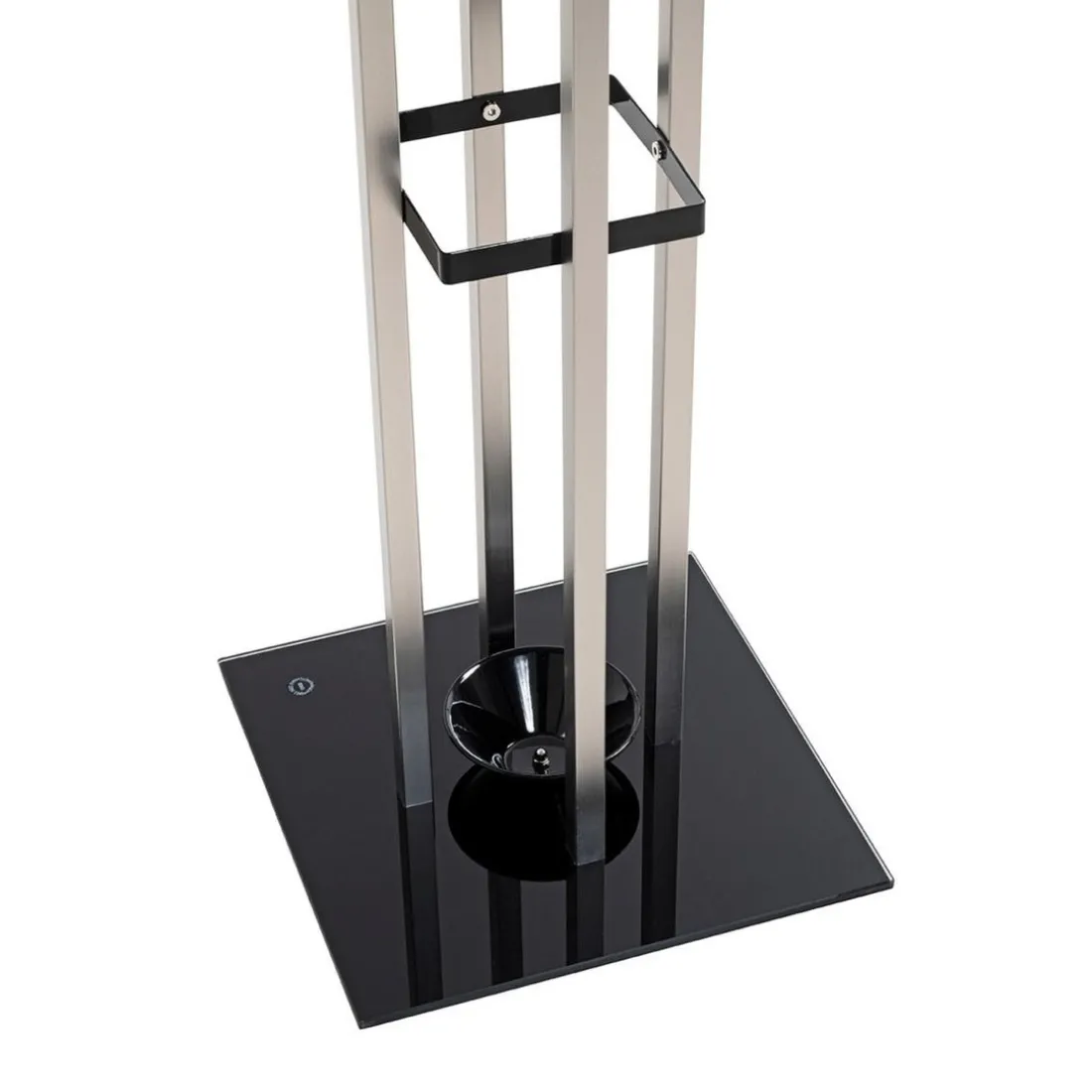 Porte manteau Maden pied verre trempé