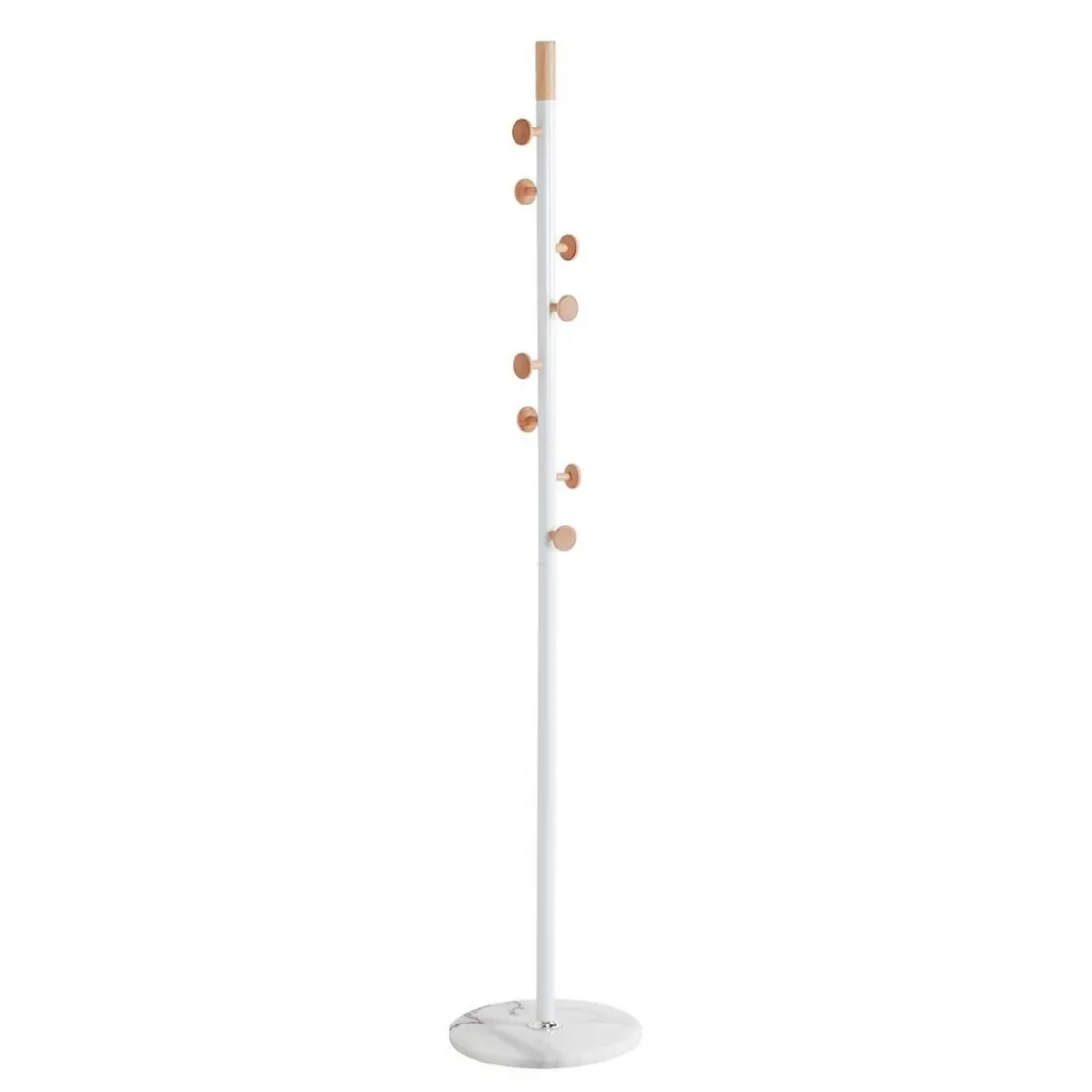 Porte manteau tube d'acier et pied en marbre
