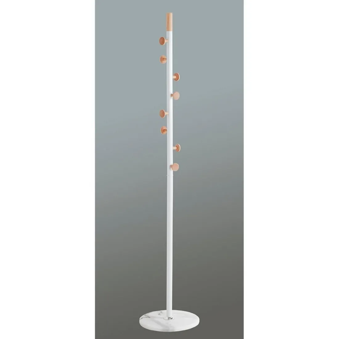 Porte manteau tube d'acier et pied en marbre