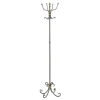 Porte manteau vintage anthracite avec ornements dorés