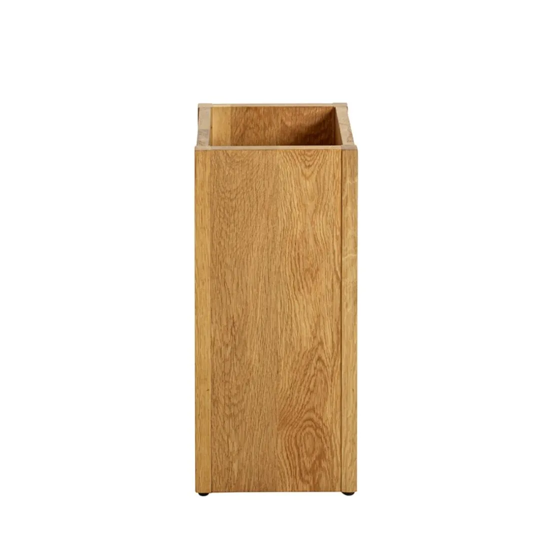 Porte parapluies en bois avec égouttoir integré