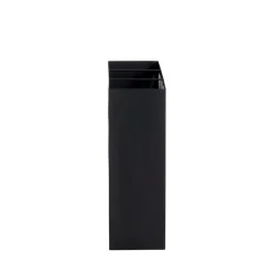 Porte parapluies en métal laqué noir et motif découpé