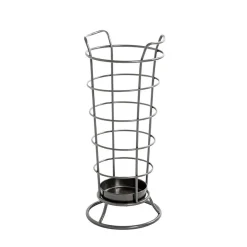 Porte parapluies métal anthracite avec égouttoir