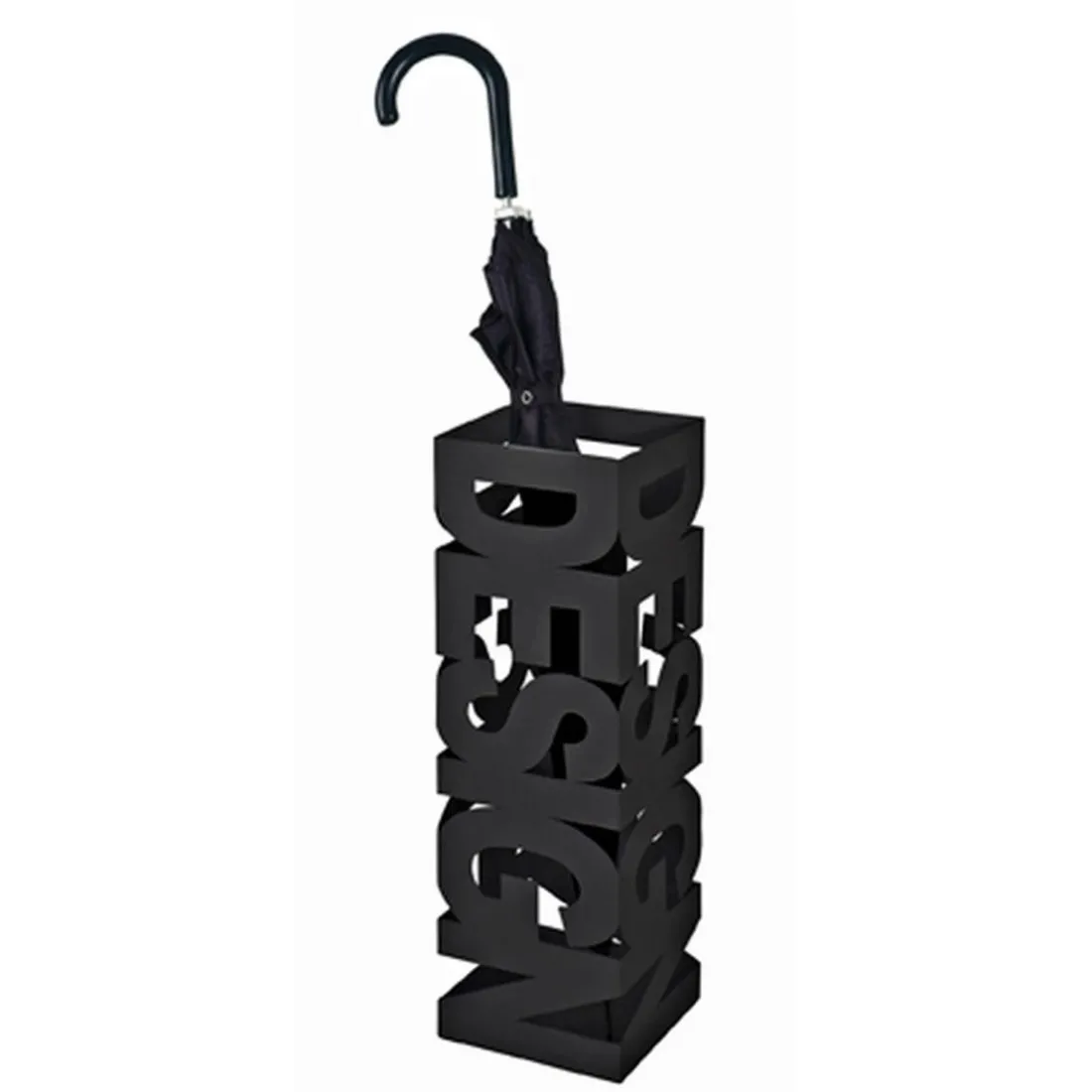 Porte parapluies noir Design en métal