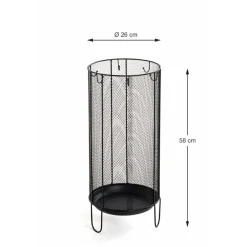 Porte parapluies Noir en Métal