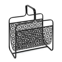 Porte revues en Métal laqué Noir