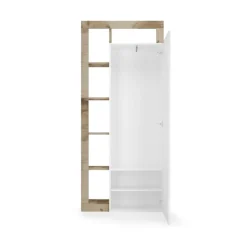 Porte-manteau 2 portes avec miroir