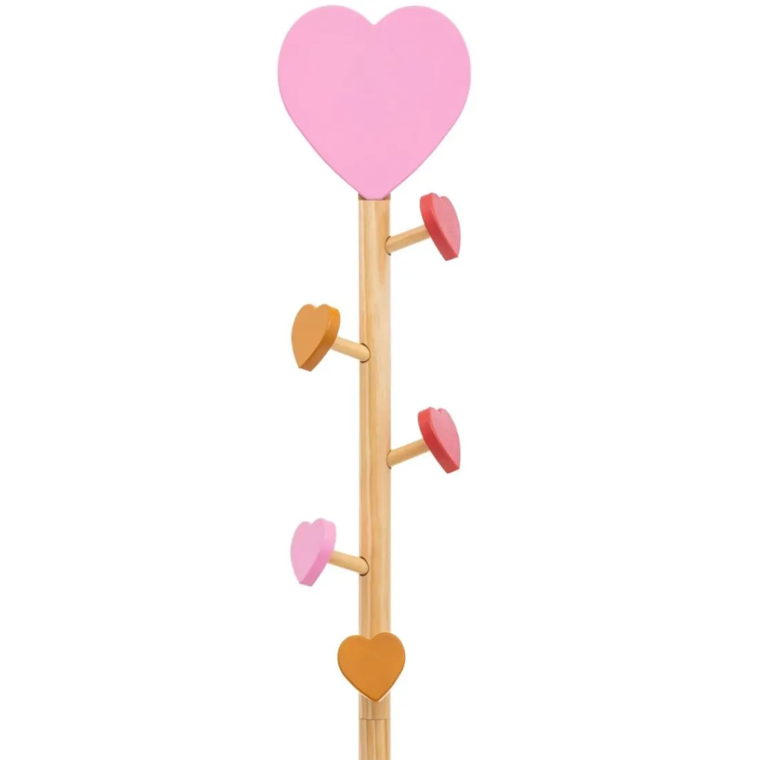Porte-manteau enfant cœur Solea Beige