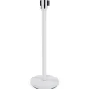 Potelet 'ZIP' blanc à sangle pour files d'attente
