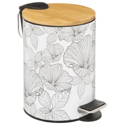Poubele SOFTCL 3 l Blackflora Blanc et Noir