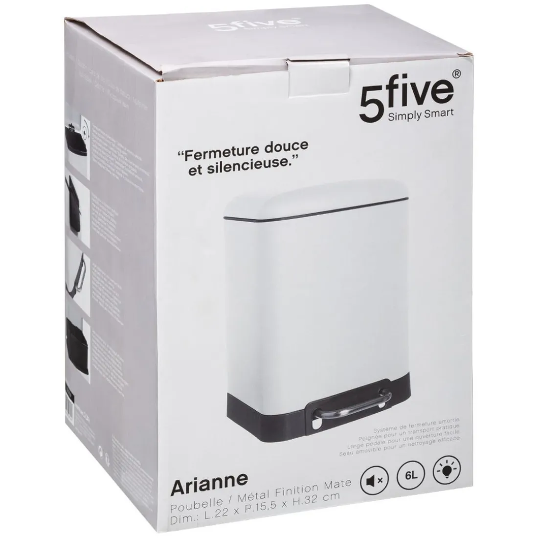 Poubelle blanche Ariane 6Lvoir
