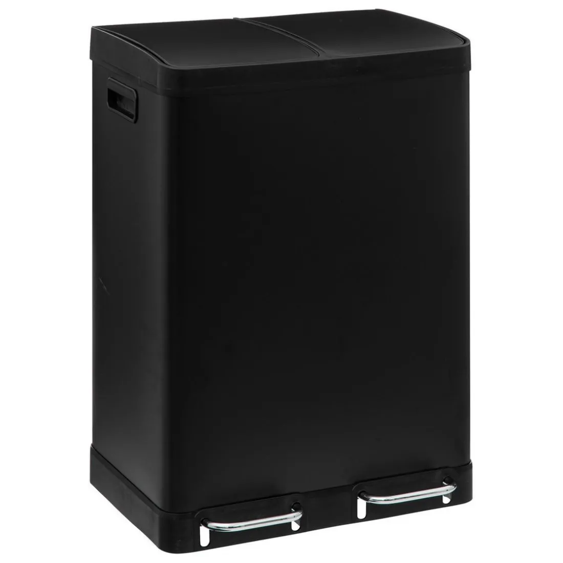 POUBELLE DE TRI 30L+30L NOIR ARIANE