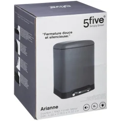 Poubelle Grise Ariane 6 l
