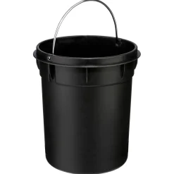 Poubelle grise en métal 3L