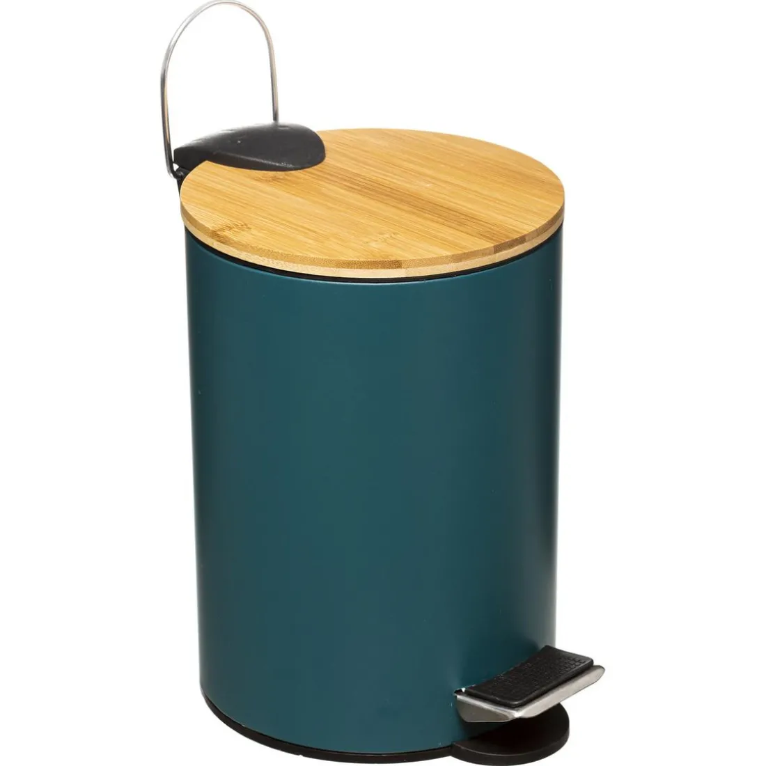 Poubelle Modern Color, bleu pétrole 3l