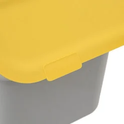 Poubelle plastique 20L - jaune