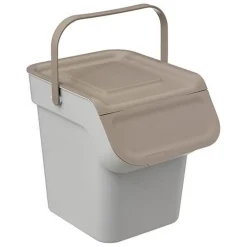 Poubelle plastique 20L - marron
