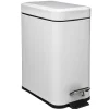 Poubelle rectangulaire 5l blanc Mat