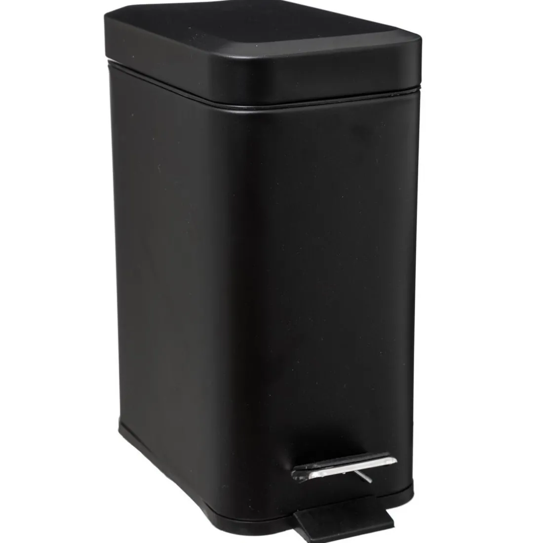 Poubelle rectangulaire 5l noir Mat