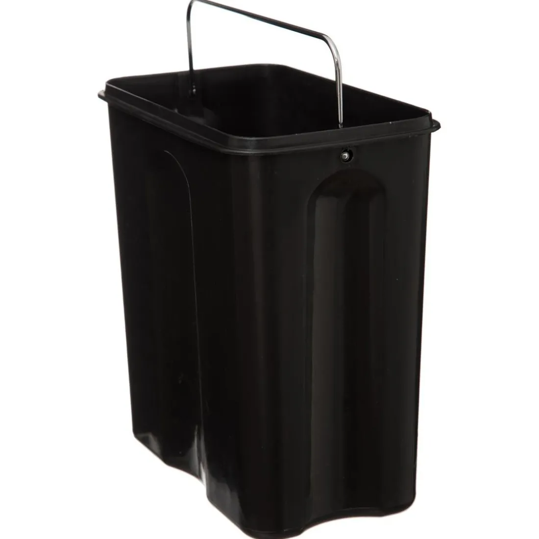 Poubelle rectangulaire 5l noir Mat