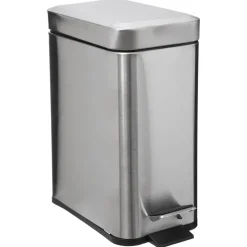 Poubelle rectangulaire Mat en inox