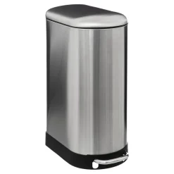 Poubelle slim à pédale métal 30L