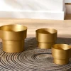 PRECIOR CACHE POT METAL DORE LARGE