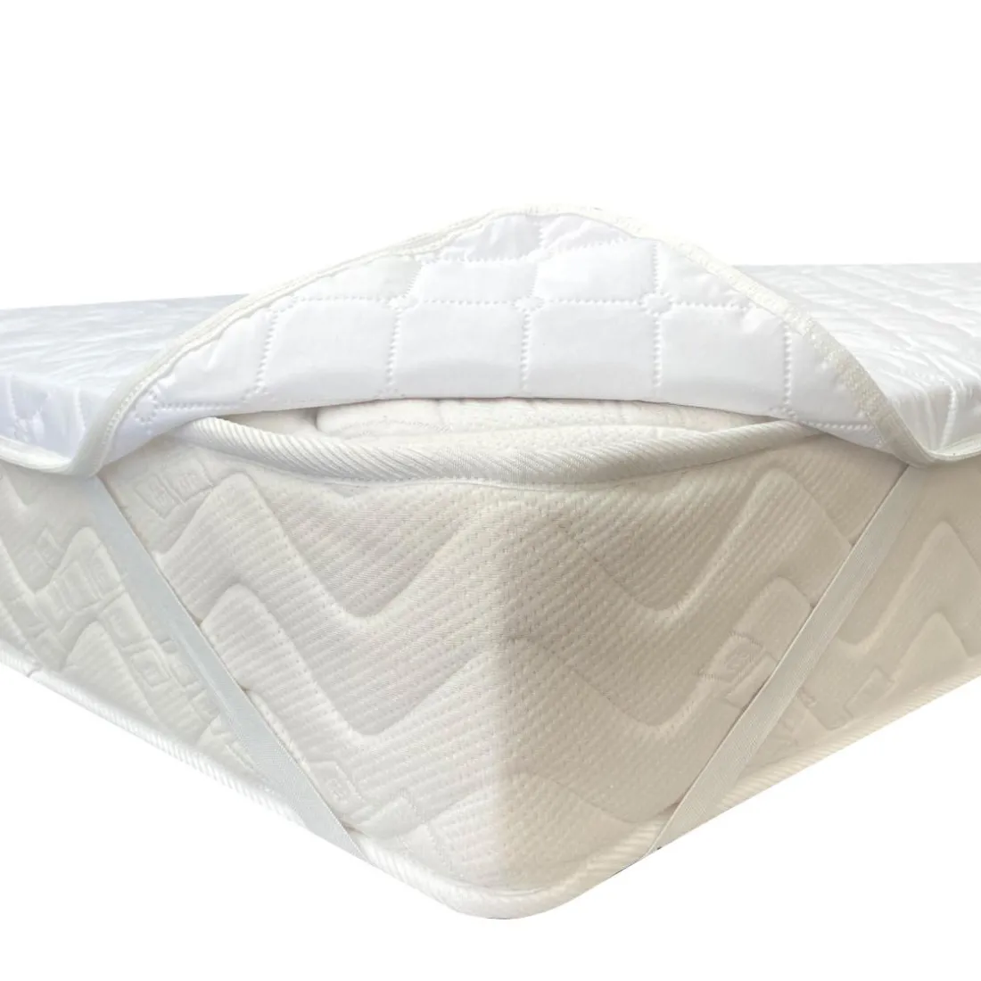 Protège matelas PLATEAU MICROFIBRE 90x190 blanc
