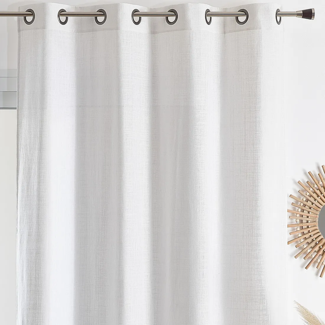 Px etamine unie 140x260 COTOLINO - blanc