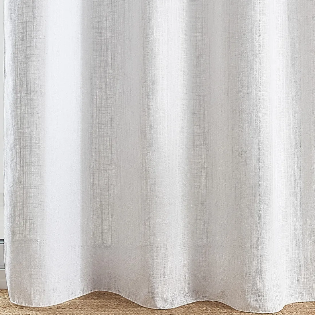 Px etamine unie 140x260 COTOLINO - blanc