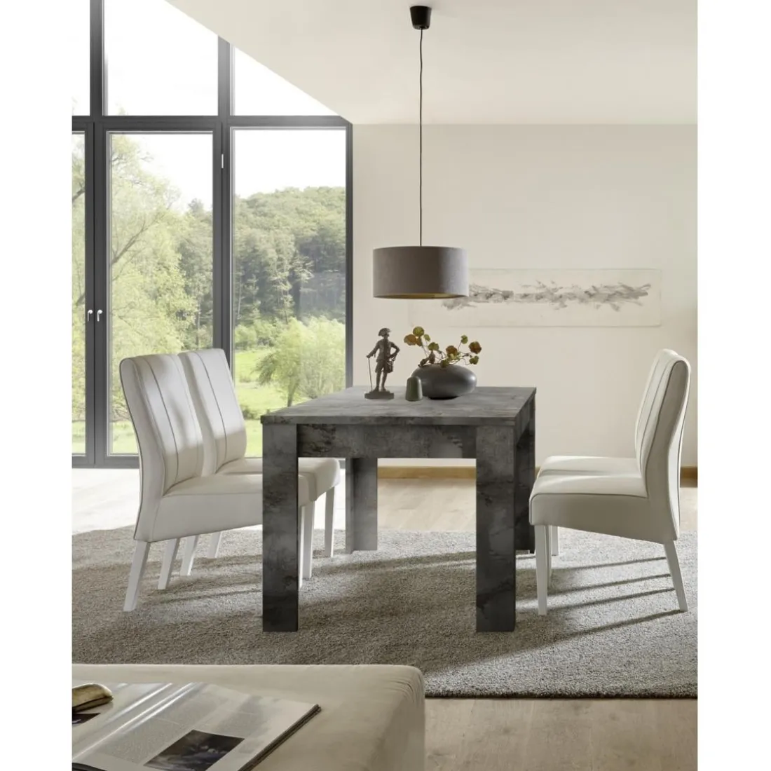 Rallonge 48cm pour table extensible URBINO oxyde