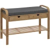 Range chaussure banc Jano 4 paires en bambou