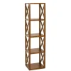 Rangement 4 cases avec croisillons en bois mindi - EDEN