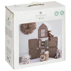 Rangement château beige en jute