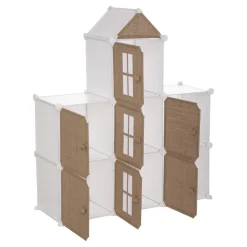 Rangement château beige en jute