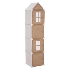 Rangement en colonne en jute