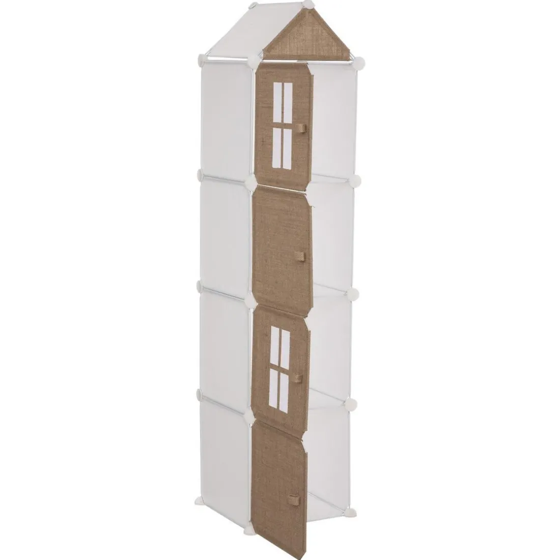Rangement en colonne en jute