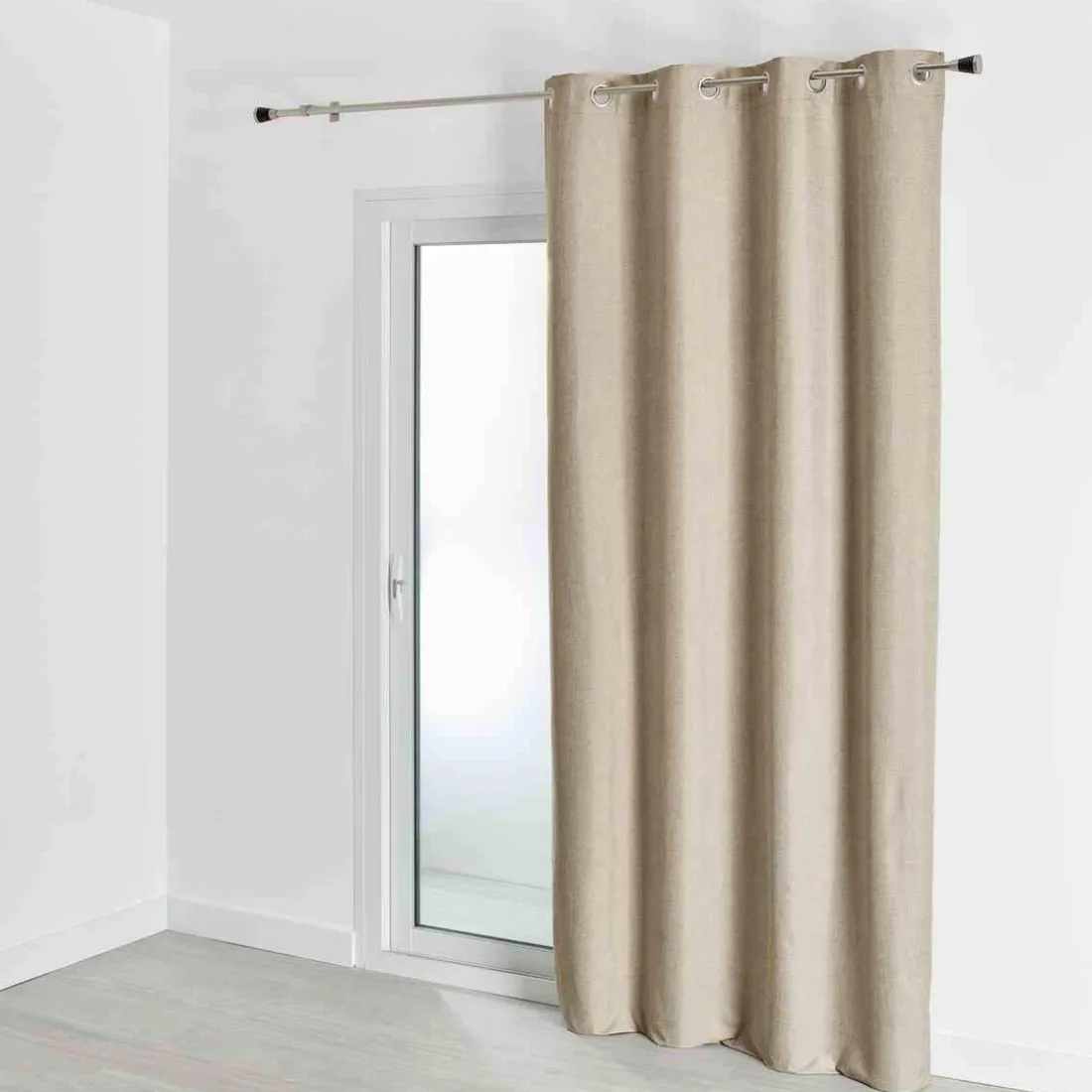 Rideau d'Ameublement Occultant Taupe 140X260 cm NOCTURNE