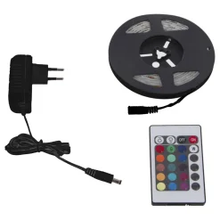 Ruban LED secteur avec télécommande RGB L1000