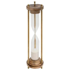 Sablier Sarah mango marron H38