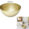 Saladier En Verre Dore D28cm M8