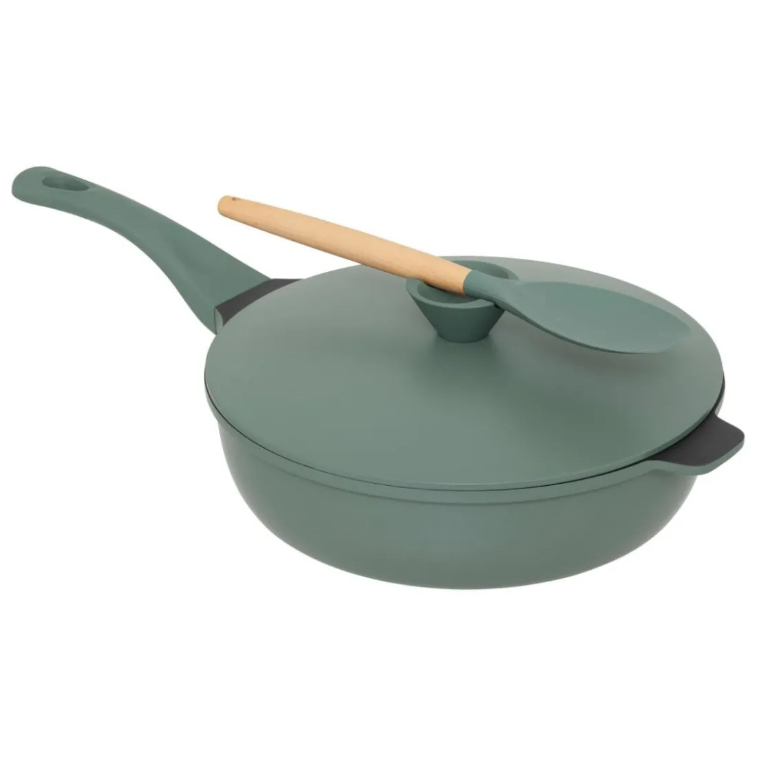 Sauteuse en fonte d'aluminium vert