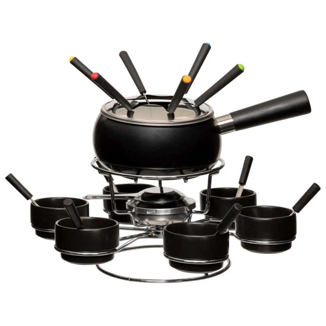 Service à fondue avec plateau tournant