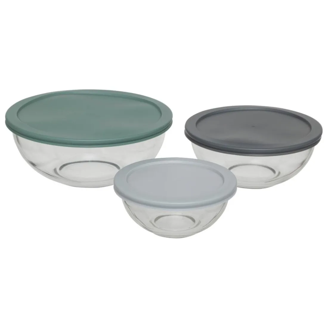 Set de 3 boîtes de conservation en verre