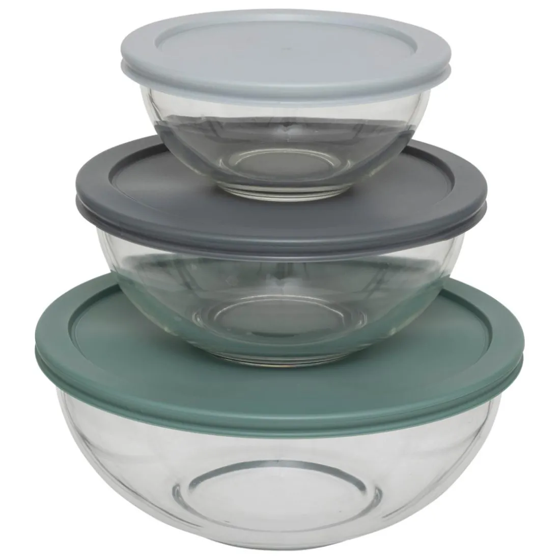 Set de 3 boîtes de conservation en verre