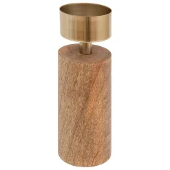 Set de 2 bougeoirs en bois