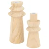 Set de 2 bougeoirs Uma bois