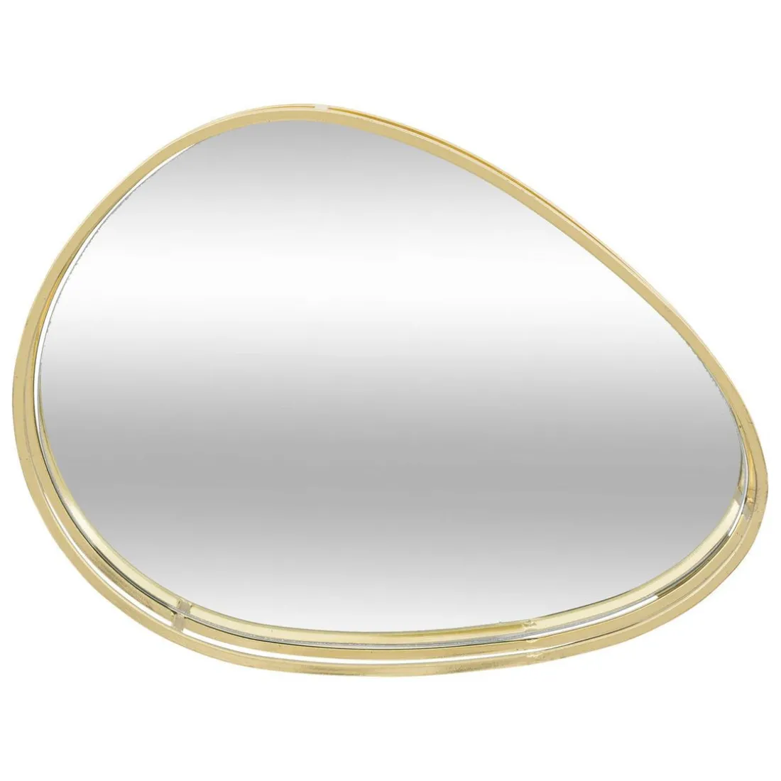 Set de 3 plateaux en métal doré